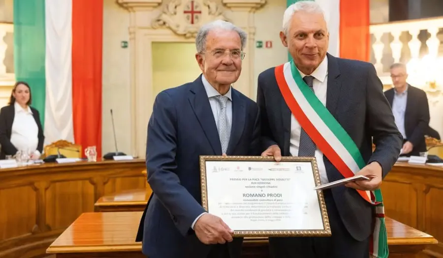 Reggio Emilia, Premio Dossetti 2026 a Romano Prodi